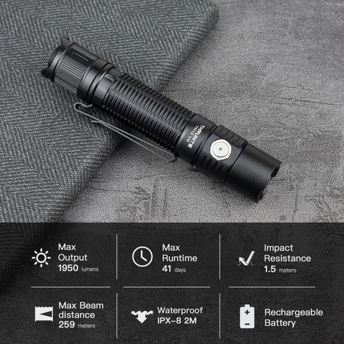 Thrunite TN12 V6 inkl. 18650 Akku, 3400 mAh