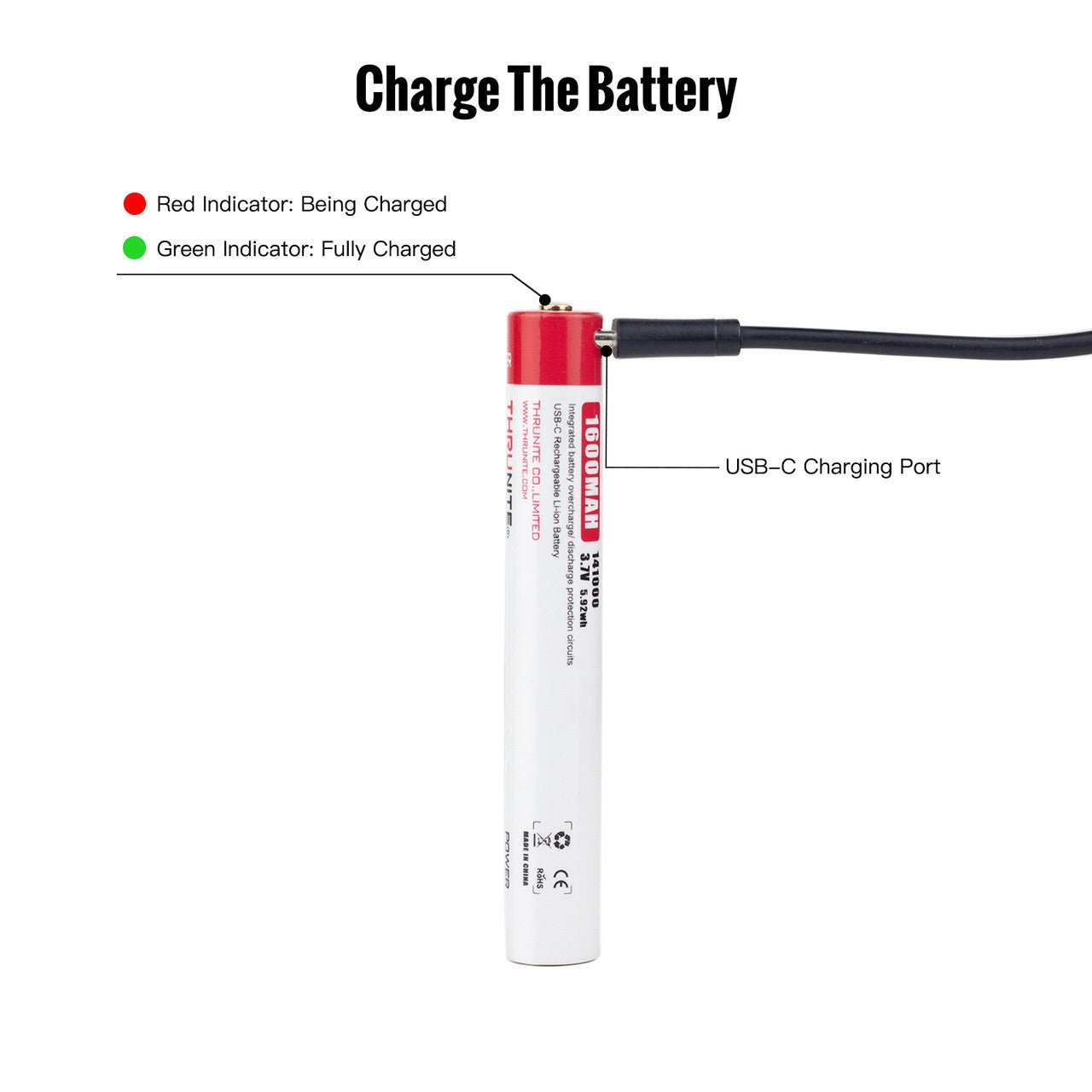 Akku Typ 141000, 1600mAh - Thrunite Shop Europa