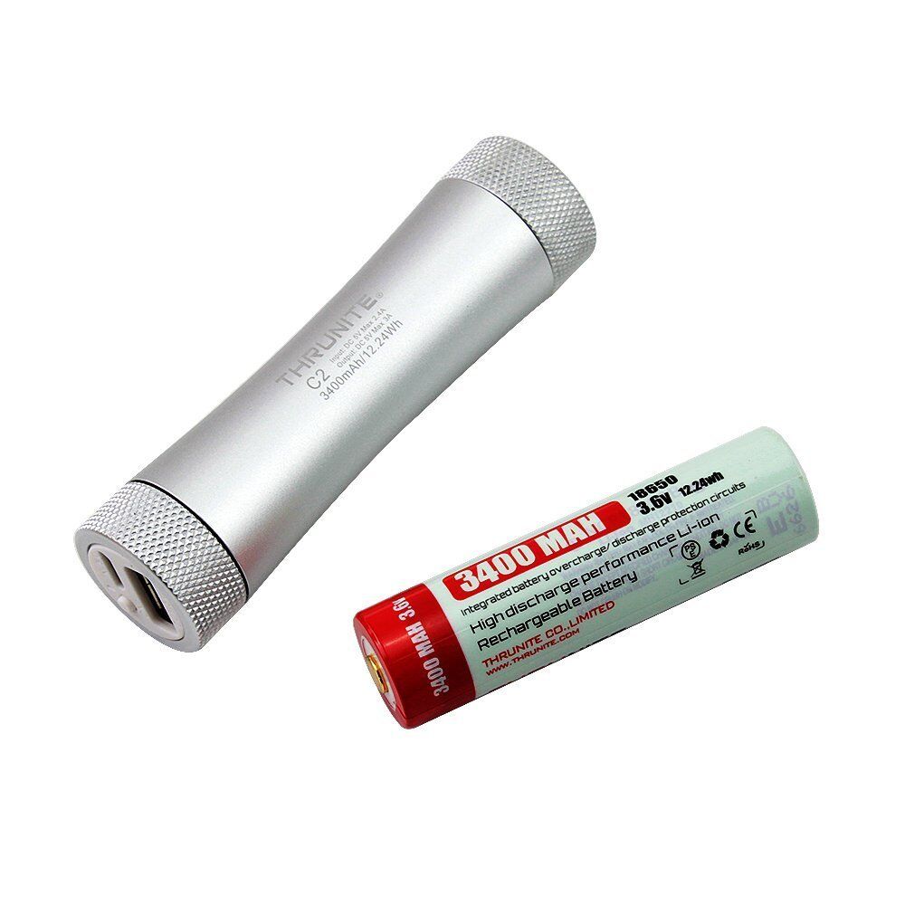 Thrunite Ladegerät / Powerbank C2 inkl. Akku Typ 18650 mit 3400mAh - Thrunite Shop Europa
