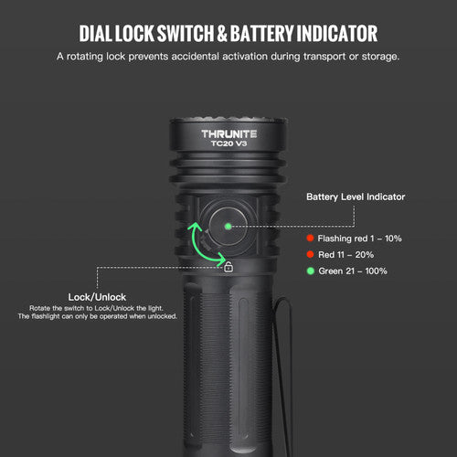 Thrunite TC20 V3 inkl. 26650 Akku - Thrunite Shop Europa