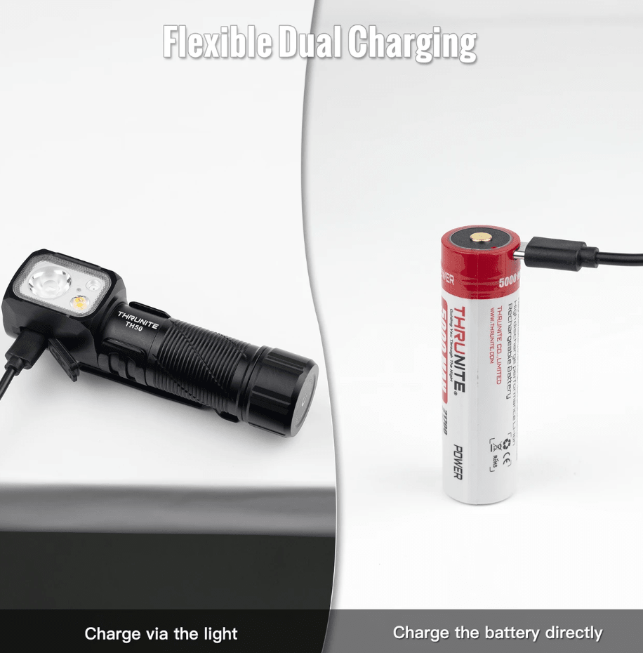 ThruNite TH50 inkl. Akku 21700, 5000mAh - Thrunite Shop Europa