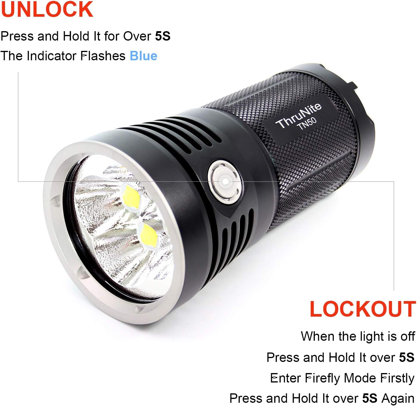 Thrunite TN50 m. BUILD - IN - BATTERIE - PACK - Vorführware - Thrunite Shop Europa